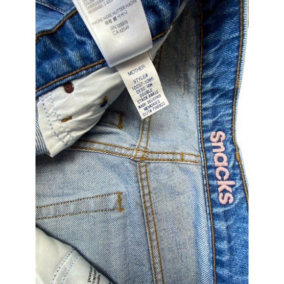 Mother Love Sz 34 Snacks Double Stack Ankle Delicious Memories Blue Jeans New - Picture 6 of 7